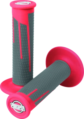 ProTaper Full Diamond Clamp-On Grips - Red/Dark Gray 021687 - Image 1 of 2