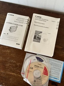 Canon Camcorder Parts ZR70MC 65 60 Mini DV Instruction And Software Manuals - Picture 1 of 7