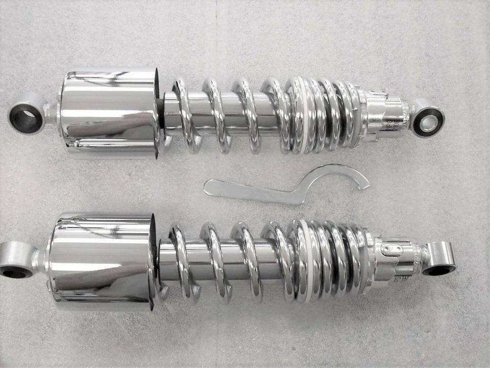 Amortiguadores de doble resorte cromados cortos personalizados Honda CB900C CB1000C de 12,25"  Foto 1 de 1