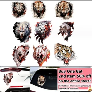 3D Tiger Wolf Claw Decal Auto Car Window Bumper Vinyl Stickers Scratch Cover up - Picture 1 of 19