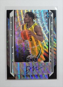 Davion Mitchell Rookie Auto 3/10 sp 2022 Leaf Metal #BA-DM1 Black Wave