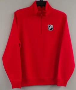 NHL Hockey Shield Logo Ladies Heavyweight 1/4 Zip Sweatshirt XS-4XL Womens New - Picture 1 of 9