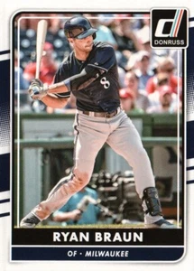 Panini Donruss #111 2016 - Ryan Braun - Milwaukee Brewers 16-042 - Imagen 1 de 2