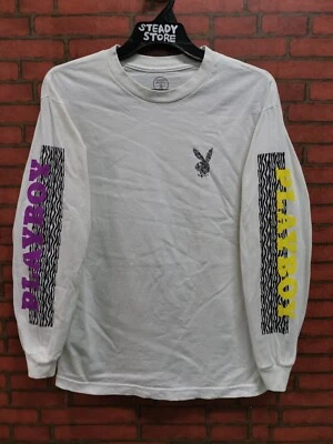 VINTAGE GOOD WORTH CO.  x PLAYBOY SPELLOUT LOGO BUNNY LONG SLEEVE T SHIRT M - Image 1 of 4