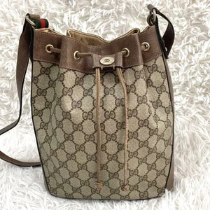 Gucci Shoulder Bag Drawstring Interlocking Sherry Line m2_0703 - Picture 1 of 12