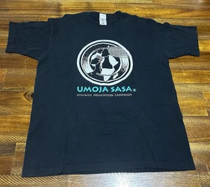Vintage HIV/AIDS Awareness Prevention Shirt Size XL Umoja Sasa Protect The Blood - Picture 1 of 9