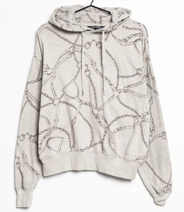 Lauren Ralph Lauren Tan Equestrian Horsebit Bridle Hoodie women’s medium - Picture 1 of 7