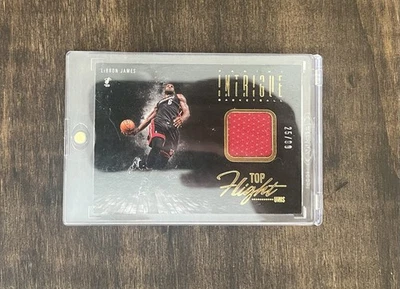 2013-14 Panini Intrigue - Topflight Unis LeBron James #4 /99 (MEM) RARE - Image 1 of 2