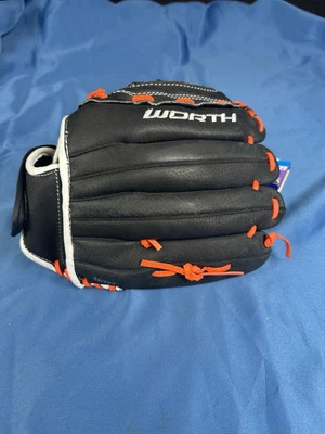 NEW WORTH  STORM SERIES STM1200,  RH/LHT 12" Black Orange Softball Glove - Image 1 of 4