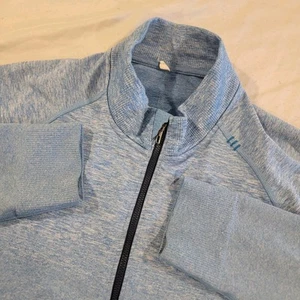 Lululemon Surge Jacket Pullover Mens Large Light Blue Classic Fit Stretch Casual - Picture 1 of 6