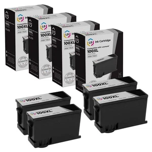 LD Compatible Lexmark 100XL / 100 14N1068 4pk High Yield Black Inkjet Cartridges - Picture 1 of 9