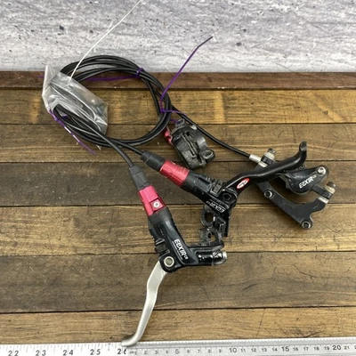 Avid Elixir CR Set Freno a Disco Idraulico Anteriore e Posteriore MTB Bici Taperbore Rosso - Immagine 1 di 4