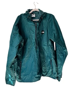 The North Face Men’s XXL Green Zip Windbreaker Jacket Long Sleeve Lightweight - Picture 1 of 7