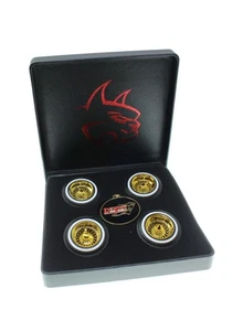 Gold Dayton Wire Wheel Set 1/10th Redcat Racing RER17089 - Picture 1 of 4