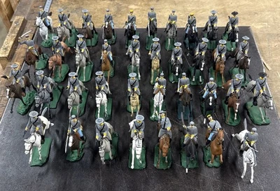Juego Confederado Personalizado Soldados de Caballería de la Guerra Civil Americana de Colección Británicos ACW Foto 1 de 4
