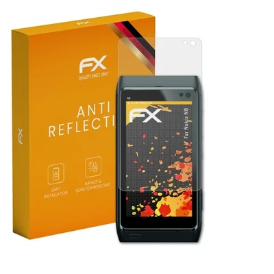 atFoliX 3x Screen Protector for Nokia N8 Screen Protection Film matt&shockproof - Image 1 of 4