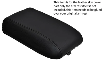 FITS Mitsubishi Magna/Diamante 1996-2003 TE TJ BLACK REAL LEATHER ARMREST COVER - Image 1 of 3