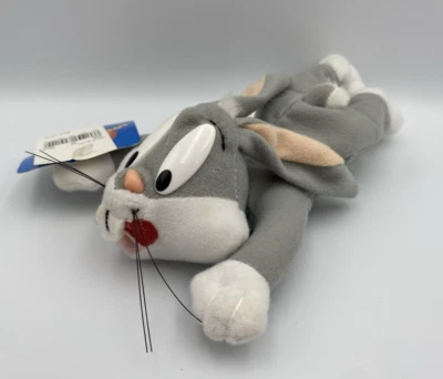 Vintage Looney Tunes Bugs Bunny 7” Beanie Plush Play By Play Toys 1997 with Tag - Image 1 of 4