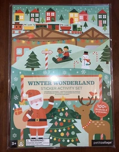 Neu Petitcollage Winter Wonderland Aufkleber Activity Set 100 wiederverwendbare Sticker - Bild 1 von 4