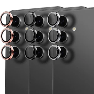 9H Hartglas Kamera Linse Schutz Metall Ring für Galaxy S24 S23 Ultra Plus - Bild 1 von 17