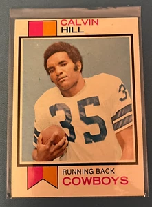 1973 Calvin Hill Topps #35 Dallas Cowboys EX/NM J28 - Foto 1 di 2