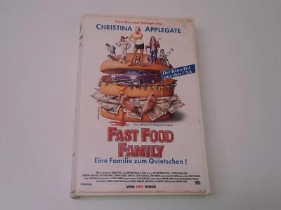 Fast Food Family 1991 VHS German PAL VPS Video Christina Applegate John Getz - Bild 1 von 4