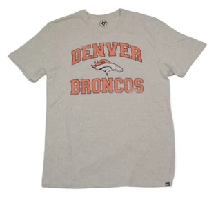 '47 Denver Broncos NFL Relay Gray Short Sleeve T-Shirt - Picture 1 of 3