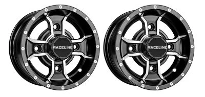 Raceline A77 Mamba Front Pair Wheels Rim 10" 10x5 3+2 4/144 TRX 450R LTR450 - Image 1 of 3