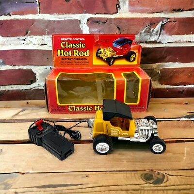 Vintage 1996 Soma Classic Hot Rod Ford Wired Remote Control Car W/ Box Tested - Image 1 of 4