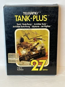 Tank Plus (Atari 2600) Gatefold Sears Tele-Games Complete Box Cleaned Tested - Picture 1 of 17
