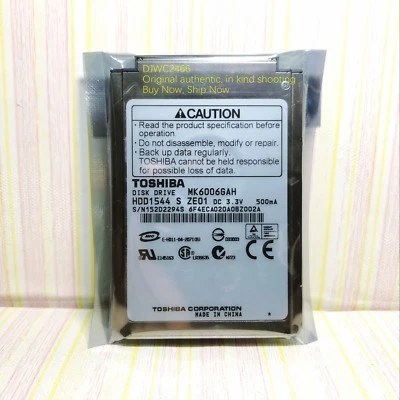 Toshiba 60GB Internal 4200RPM 1.8" (MK6006GAH) CF HDD - Image 1 of 4