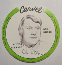 1975-76 Carvel Discs Basketball #32C DON NELSON (Green Border) Celtics
