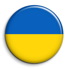 Button Badge 38mm Drapeau Flag Ukraine
