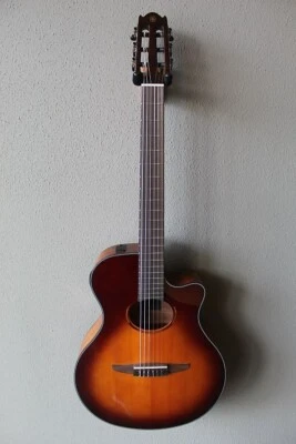 Brand New Yamaha NTX1 Acoustic/Electric Classical Guitar with Gig Bag - Sunburst - Image 1 of 4