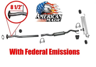 New Exhaust Pipe Muffler System for Nissan Rogue 08-13 With Federal Emiissions - Image 1 of 4