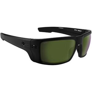 SPY Optic REBAR Polarized Sunglasses ANSI Matte Black Happy Olive Lens 3DAY SHIP