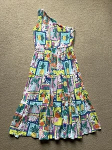 Target Girls One Shoulder Summer Dress Multicoloured Size 12 BNWT - Picture 1 of 12