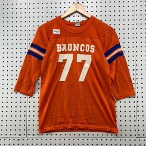 VTG 70s Denver Broncos Rawlings Youth Jersey Large 14-17 Orange USA 17x23.5 - Picture 1 of 21