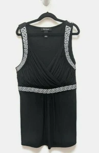 White House Black Market Sleeveless Embroidered Empire Top Small - Picture 1 of 4