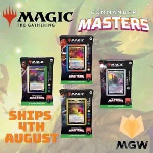 MTG Commander Masters ENGLISH Commander Deck Set of 4 Factory Sealed BNIB - Bild 1 von 1