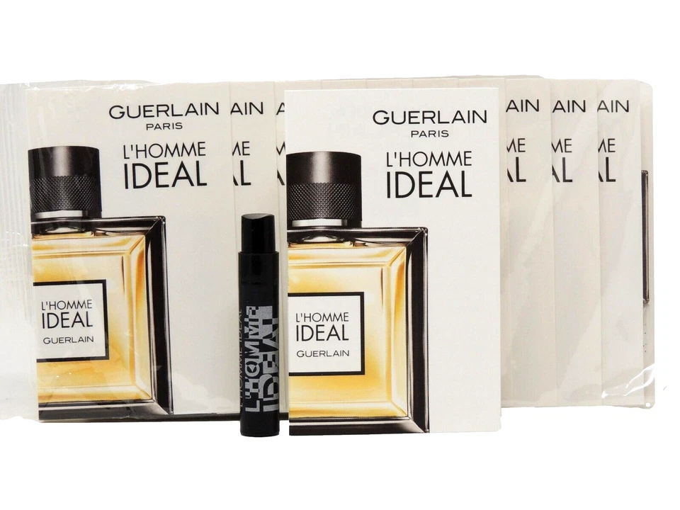 GUERLAIN L'HOMME IDEAL EDT 1.0ml .03fl oz x 10 COLOGNE SPRAY SAMPLE VIALS SEALED - Image 1 of 1