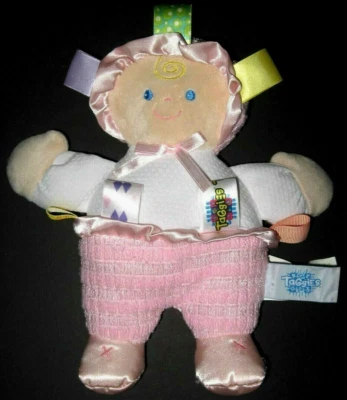Muñeca Mary Meyer Taggies Rosa Peluche Satinado Bebé Niña Juguete 9" Colección Firma Foto 1 de 2