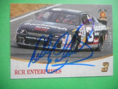 Dale Earnhardt Sr signed 1996 SCORE BOARD #3 RCR ENTERPRISES WC Nascar Card #47 - Image 1 of 3