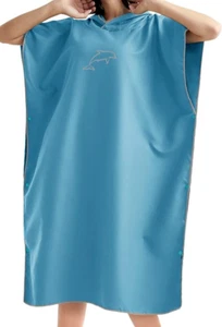SURFPONCHO BADEPONCHO HANDTUCH 80x110/220 MIKROFASER SCHNELLTROCKNEND KAPUZE - Bild 1 von 1