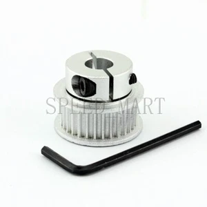 Puleggia cinghia distribuzione tipo serraggio HTD3M 30T foro 10 mm larghezza 11 mm motore passo-passo - Foto 1 di 5