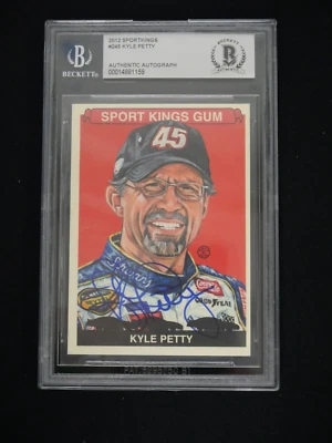 KYLE PETTY 2012 SPORTKINGS #245 SINGED WITH BECKETT AUTHENTIC AUTO - BAS COA - Imagem 1 de 2