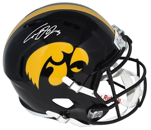COOPER DEJEAN AUTOGRAPHED IOWA HAWKEYES FULL SIZE SPEED HELMET FANATICS - Picture 1 of 1