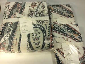 NEW POTTERY BARN RIYA PAISLEY Full Queen DUVET COVER W/2 Standard Shams - Picture 1 of 4