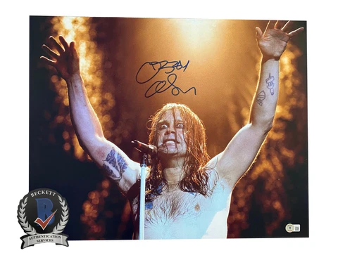 OZZY OSBOURNE SIGNED AUTOGRAPH 16X20 PHOTO BECKETT BAS PRINCE OF DARKNESS 49 Cover