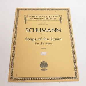 Schumann Op 133 Songs of the Dawn for Piano Songbook Sheet Music 1945 Schirmer - Picture 1 of 6